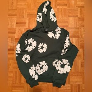 Denim Tears Green Floral Men's Hoodie